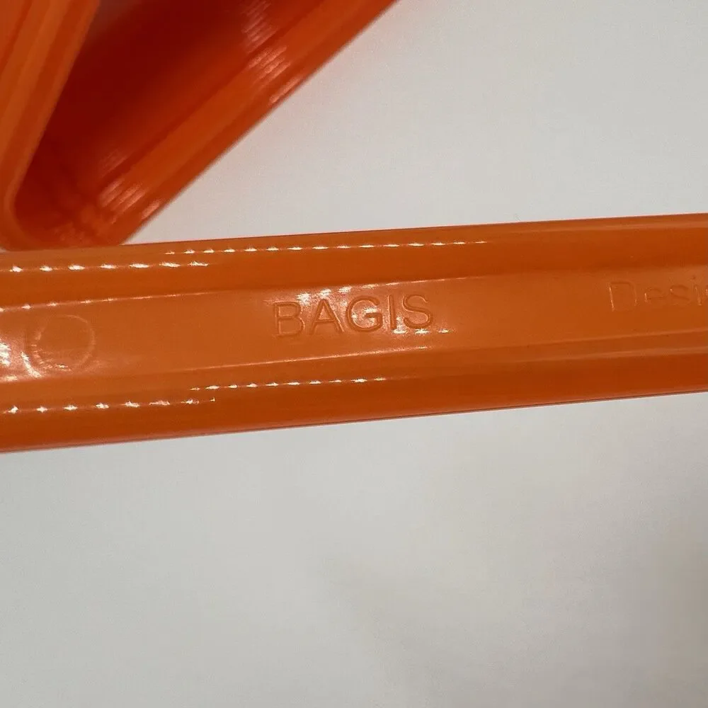 IKEA BAGIS Childrens Clothes Hangers Anna Efverlund Orange Lot of 22 Vintage